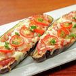 レンジで簡単!なすまるごとピザ