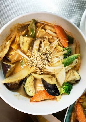 肉無チクワトマトクリーム焼そば味野菜炒め-レシピのメイン写真