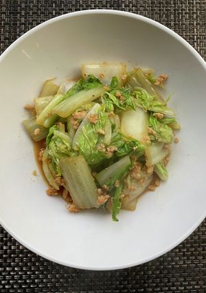 白菜のピリ辛鶏そぼろ炒め-レシピのメイン写真