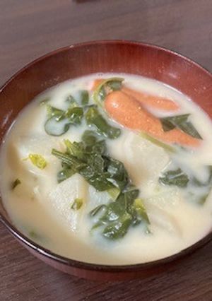 ミルク味噌スープ-レシピのメイン写真
