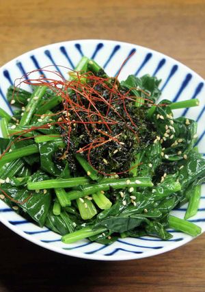ほうれん草と韓国のりのナムル-レシピのメイン写真
