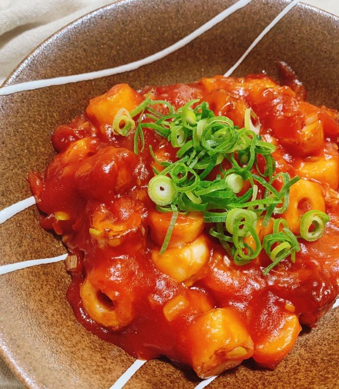 簡単♡エビチリならぬ、ちくわチリ♡ by 柴犬のお顔☆ 【クックパッド