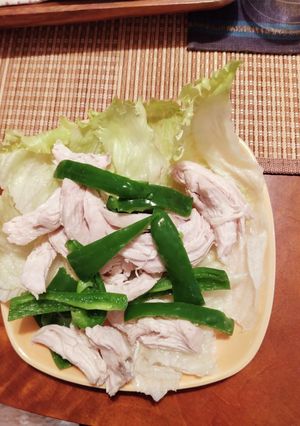 しっとり胸肉とピーマンのサラダ-レシピのメイン写真