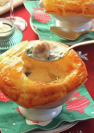 きのことチキンのポットパイ★クリスマス-レシピのメイン写真