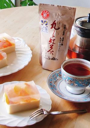 クラフト紅茶★丸子和紅茶☆柿ゼリー-レシピのメイン写真