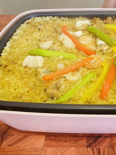 ホットプレートで作るカレーパエリア-レシピのメイン写真