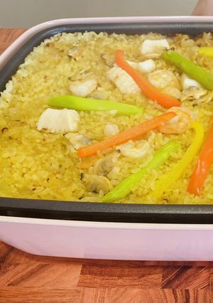 ホットプレートで作るカレーパエリア-レシピのメイン写真