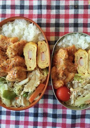 夫と娘のお弁当 109-レシピのメイン写真