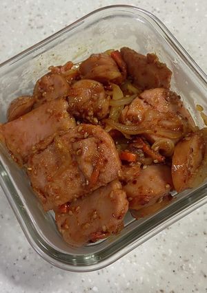 プデチゲ風味★スパムソーセージ炒め-レシピのメイン写真