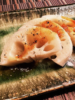 蒸し焼き蓮根のトマトソースかけ-レシピのメイン写真
