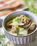 白菜と簡単肉団子のカレースープ煮