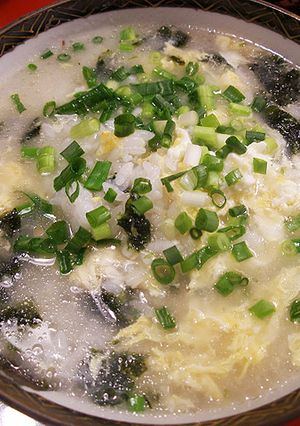 韓国海苔と卵のスープ飯-レシピのメイン写真