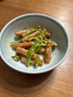 ポークビッツとピーマンのカレーマヨ炒め-レシピのメイン写真