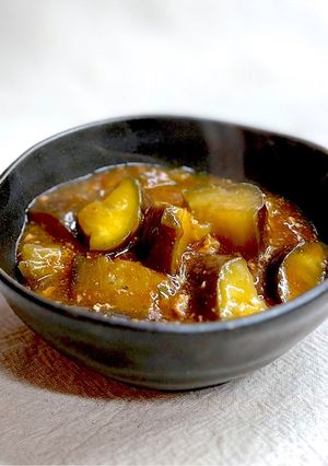 麻婆豆腐の素で煮るだけ!茄子だけ麻婆茄子-レシピのメイン写真