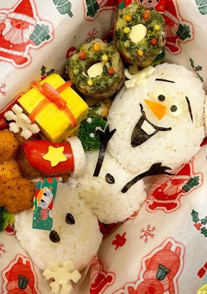 クリスマス弁当に★リース風磯辺揚げ焼-レシピのメイン写真