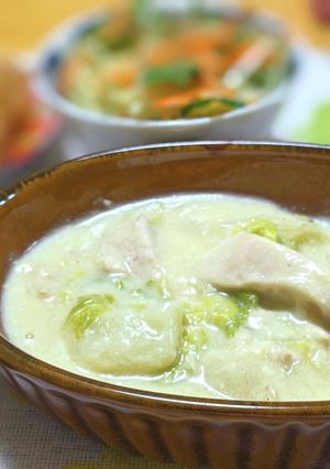 ルー不要♪白菜と鶏むね肉のクリーム煮-レシピのメイン写真