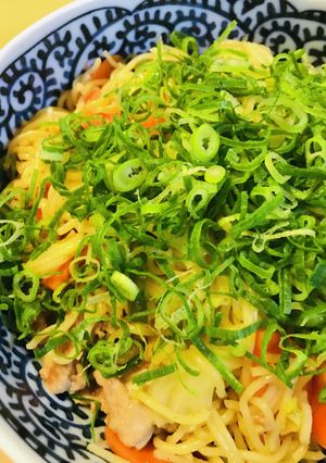 マルちゃん焼そば●豚こまぎれ＆ネギ焼そば-レシピのメイン写真