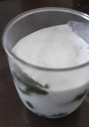 ★抹茶ゼリーあずきのクリームのせ★-レシピのメイン写真