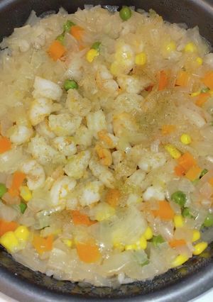 炊飯器で炊くだけ海老ピラフ-レシピのメイン写真