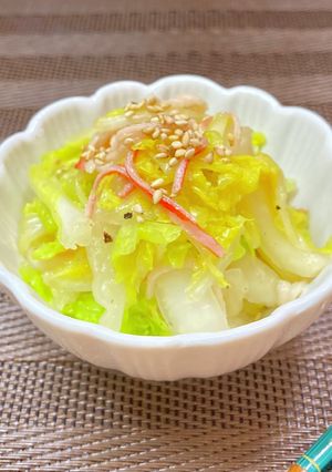 【白菜✖️カニカマ】オイマヨ濃サラダ-レシピのメイン写真