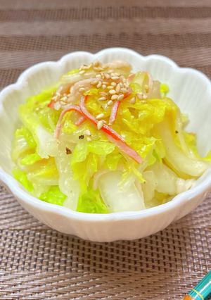 【白菜✖️カニカマ】オイマヨ濃サラダ-レシピのメイン写真