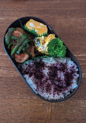 JK☆豚こま焼き肉弁当♪-レシピのメイン写真