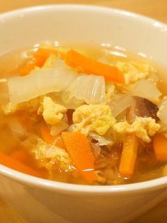 白菜の卵スープ-レシピのメイン写真