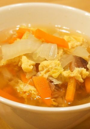 白菜の卵スープ-レシピのメイン写真