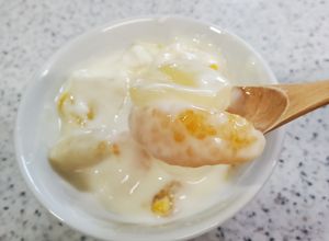 バナナの変色なし！缶詰フルーツヨーグルト-レシピのメイン写真