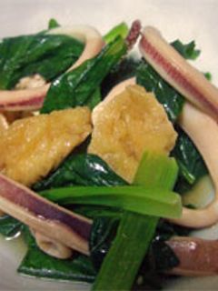 小松菜といかのさっと煮-レシピのメイン写真
