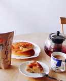 林檎胡桃ケーキ☆クラフト紅茶★ミルク紅茶