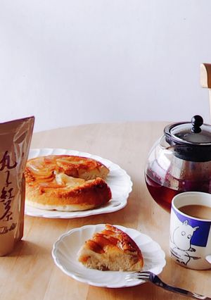 林檎胡桃ケーキ☆クラフト紅茶★ミルク紅茶-レシピのメイン写真
