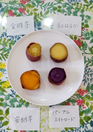 レンジとオーブンで焼き芋。塩水がポイント-レシピのメイン写真