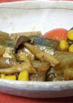 圧力鍋で秋刀魚とごぼうのカレー煮-レシピのメイン写真