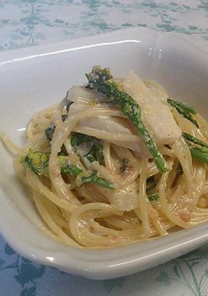 ☆たけのこと明太子の春の菜の花パスタ☆-レシピのメイン写真