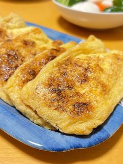 カリッふわっ★油揚げの納豆挟み焼き-レシピのメイン写真