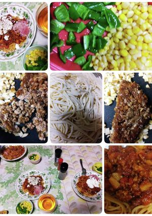 余りBIG斬新ハンバーグをミートパスタに-レシピのメイン写真