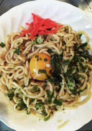 鶏油で作る親子まぜソバ-レシピのメイン写真