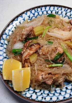 あり合わせ野菜と春雨でヤムウンセン風。-レシピのメイン写真