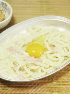うどんカルボナーラ-レシピのメイン写真