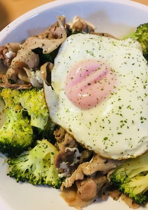 レンチン・ブロッコリーと豚肉の炒めもの-レシピのメイン写真