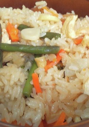 もっちり美味しい♪山菜おこわ-レシピのメイン写真