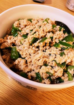 ピーマンの肉そぼろ-レシピのメイン写真