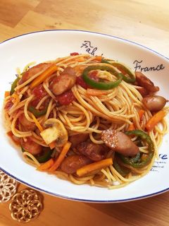 給食の「スパゲッティナポリタン」♡懐かし-レシピのメイン写真