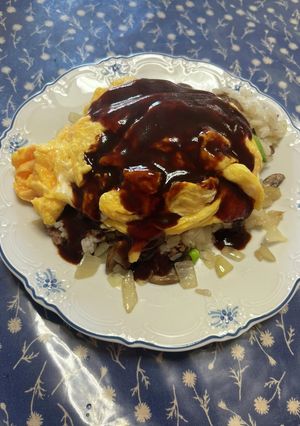 デミグラスソースたんぽぽオムライス-レシピのメイン写真