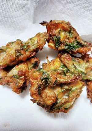 水菜とコーンのすり身揚げ♡-レシピのメイン写真