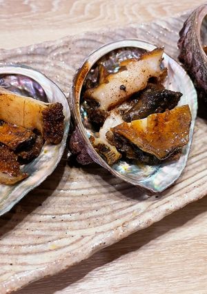 あわびのバター肝醤油炒め-レシピのメイン写真