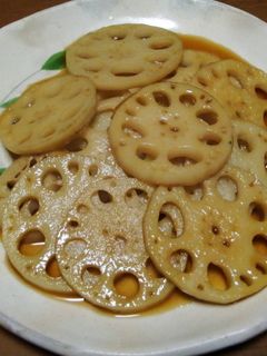 蓮根の甘辛炒め煮-レシピのメイン写真