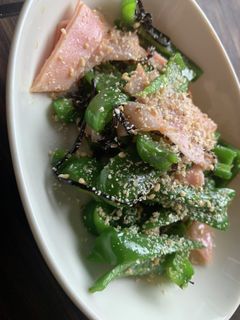 ピーマンとハムの塩昆布和え-レシピのメイン写真