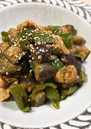 味噌炒め★豚肉ピーマン茄子-レシピのメイン写真
